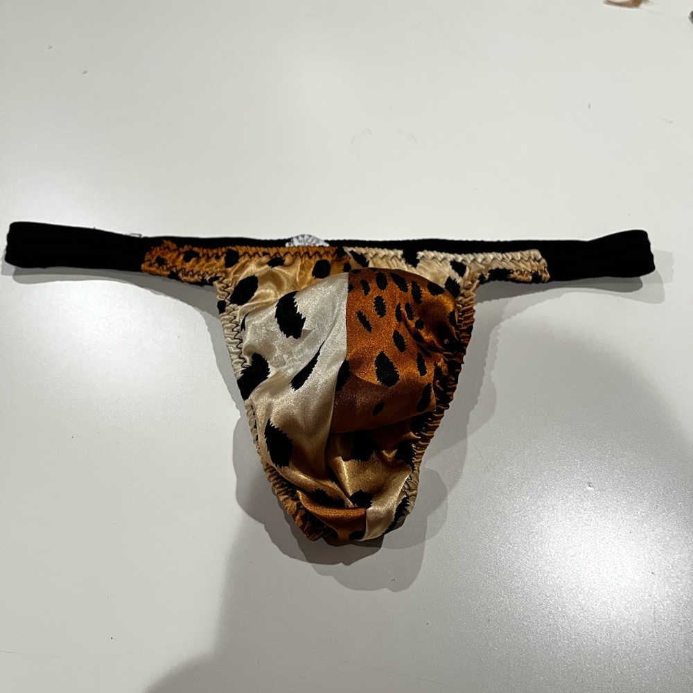Shirley of Hollywood Leopard Print Men's Thong